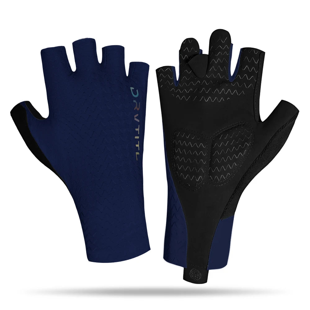 Men's Cycling Gloves Breathable Half Finger Bicycle Sports Gloves Anti-Slip Fitness Gloves Professional Summer Road Gloves Oasis Select Slate Blue L