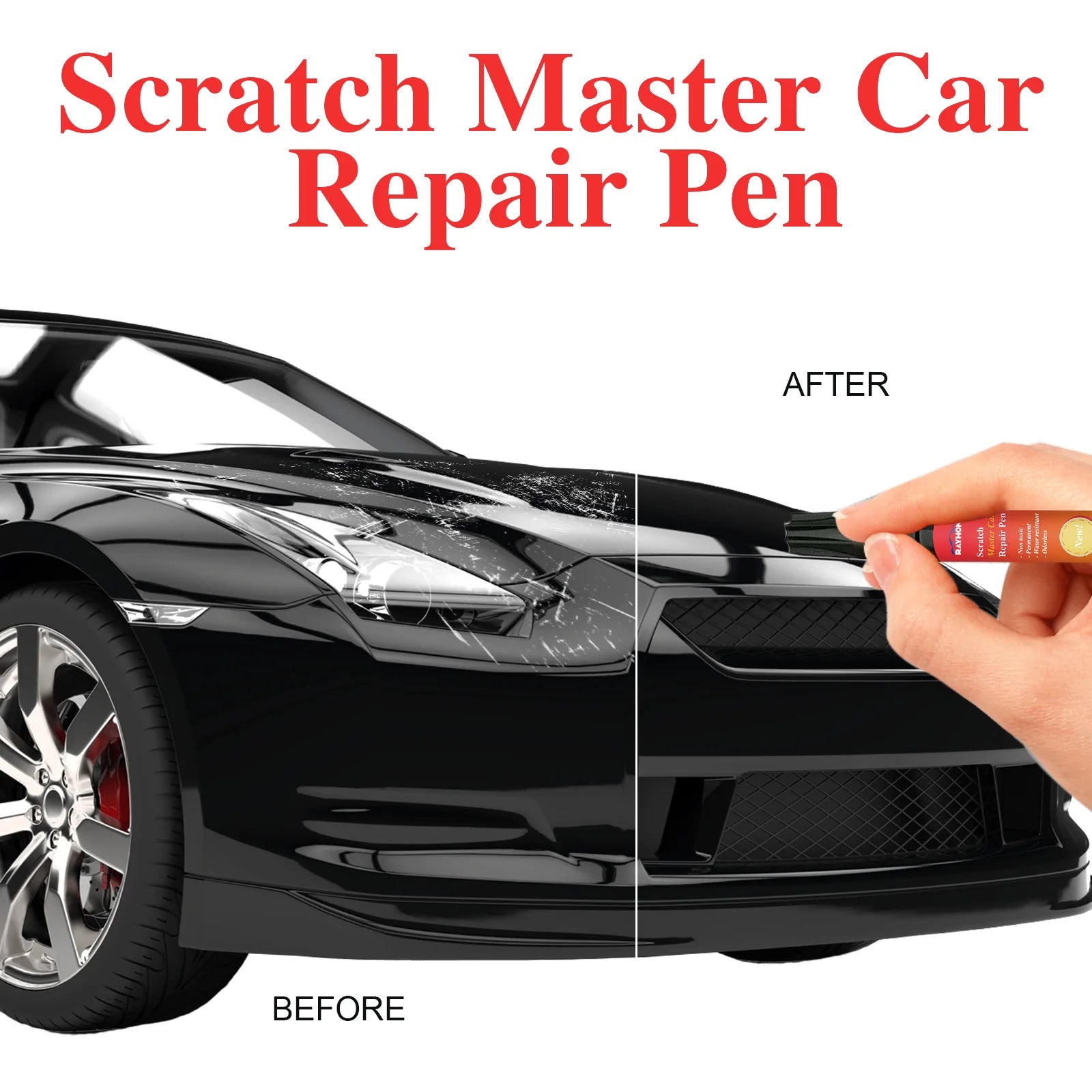 All Cars Magic Pen Car Scratches Removal Weatherproof Touch up Repair Covering Auto Paint Portable Fix Automotive Care Supplies Oasis Select