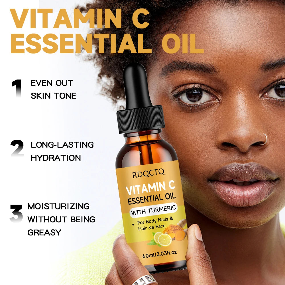 Turmeric & Vitamin C Leave-In Hair Oil – Frizz & Shine 40/60ml Leave-In Hair Oil Oasis Select