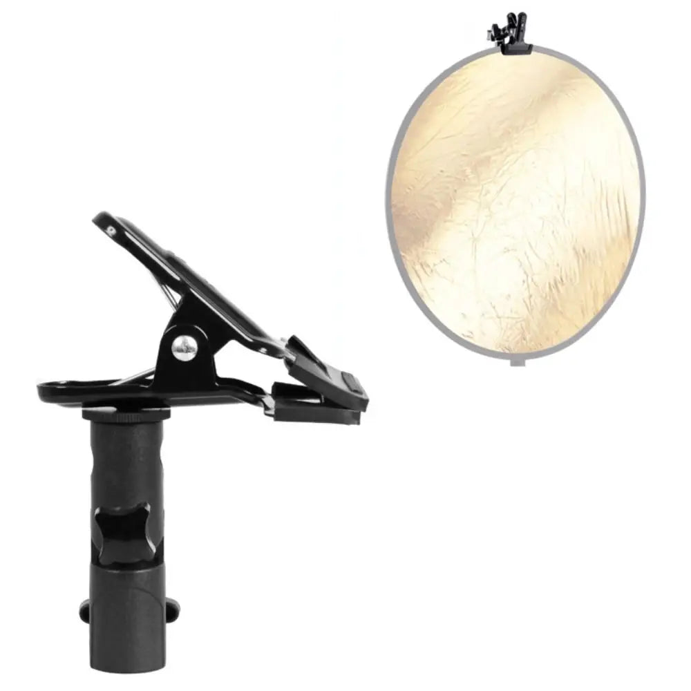 1/4 3/8 Screw Reflector Clamp Clip Swivel Adapter Adjustment Light Stand Attachment Tripod Mount Professional Reflector Holder Oasis Select