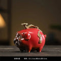 Ceramic Lucky Pig Wealth-Attracting Ornament Auspicious Tea Pet Desktop Craft Decoration Zodiac Mascot Gift Oasis Select 1