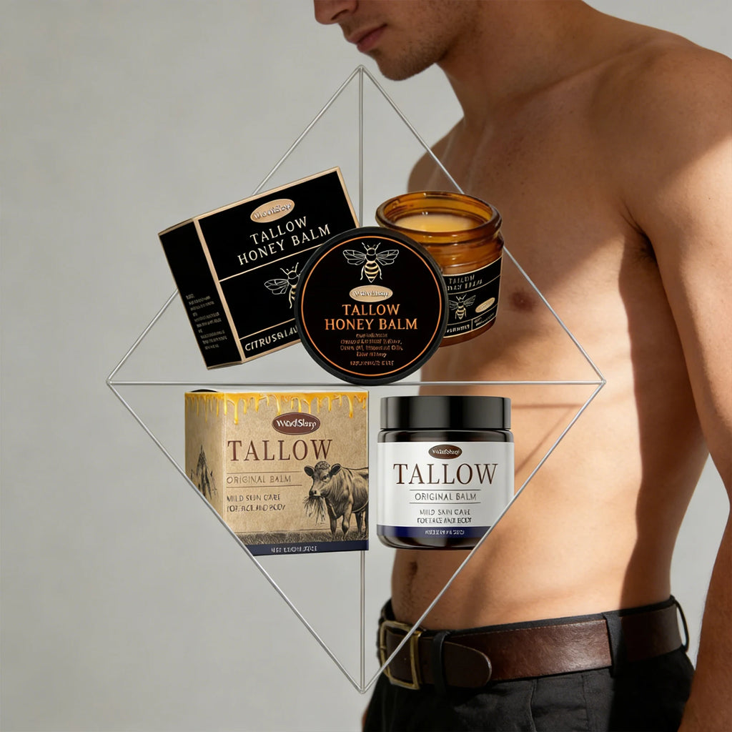 WOODSLEEP Tallow & Honey Balm – Deep Moisturizing Skin Balm Moisturizing Body Balm Oasis Select