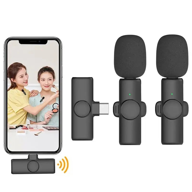 AyeBeau K11 Dual Wireless Lavalier Mic – iPhone & Android