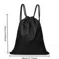 1pcs Waterproof Outdoor Sports Backpack Drawstring Bag for Marathon Events Double Shoulder Football and Basketball Bag Oasis Select Black large