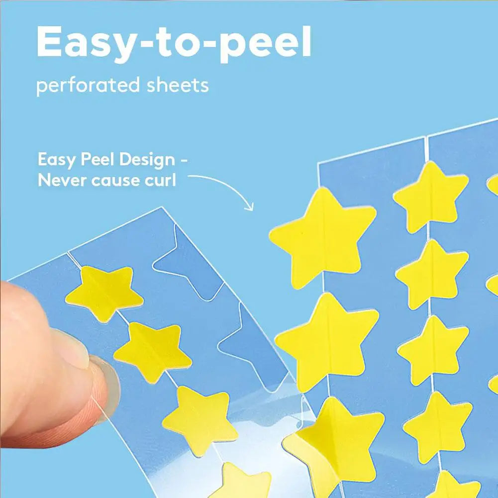 1pack Colorful Star Pimple Patch Acne Colorful Invisible Acne Removal Skin Care Stickers Concealer Face Spot Beauty Makeup Tools Oasis Select