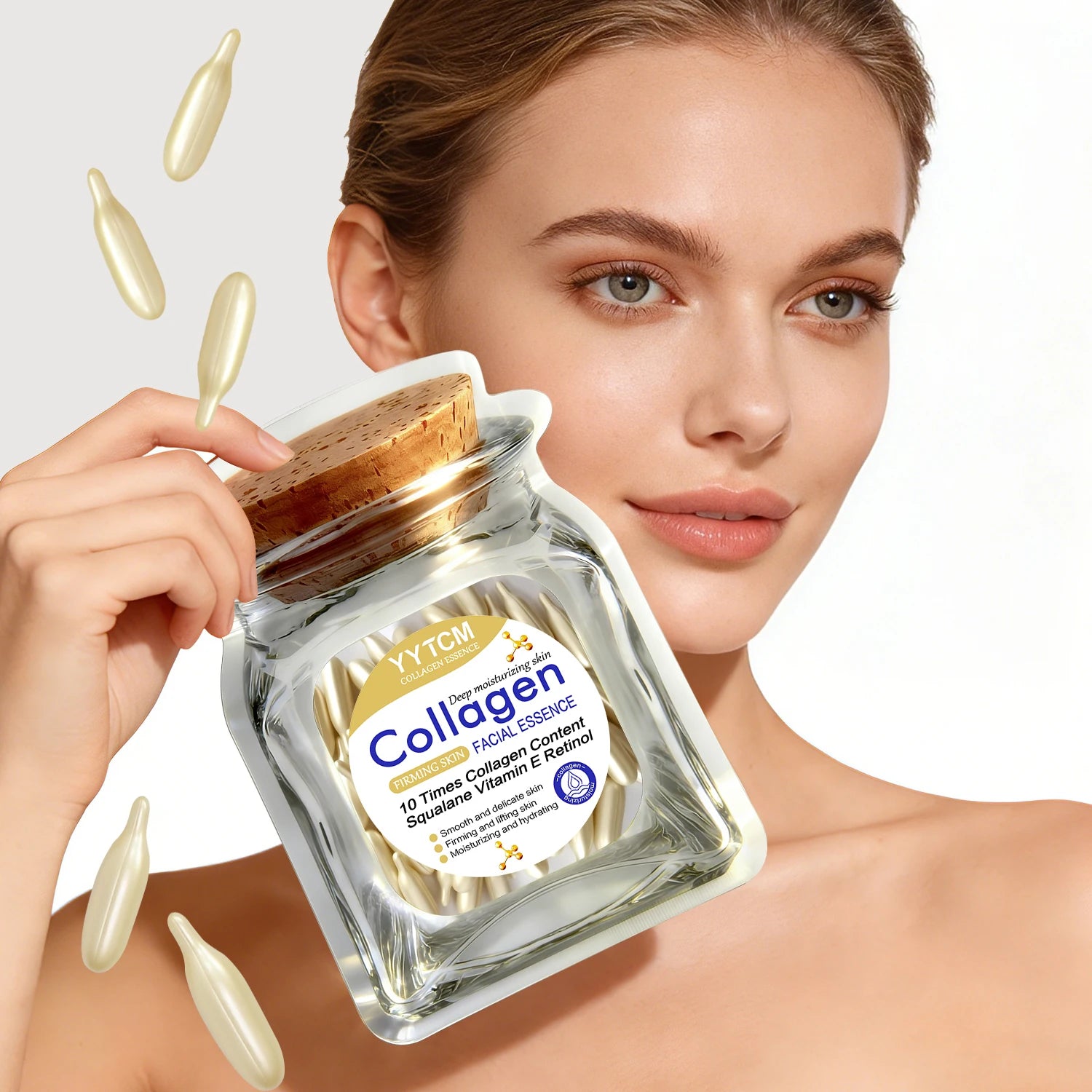 Collagen Firming Capsule Serum with Squalane & Retinol Face Capsule Serum Oasis Select