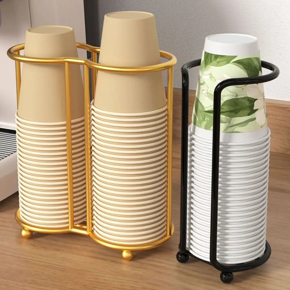 Multifunctional Kitchen Paper Cup Holder Plastic Cup Holder Cup Organizier Desktop Cup Storage Rack Large Capacity Oasis Select