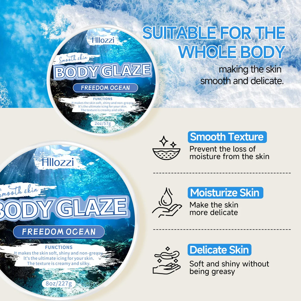 Body glaze moisturizes, protects, and repairs the skin Create a more even-looking skin tone Brighten and smooth Oasis Select