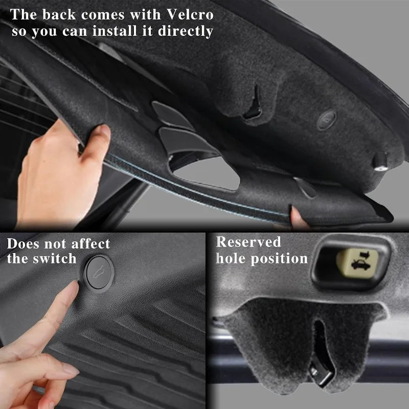 Trunk Protective Anti-dirty Pad Waterproof TPE Trunk Tailgate Guard Pad Rear Backplate Protective Pad For Tesla New Model Y/3/YL Oasis Select