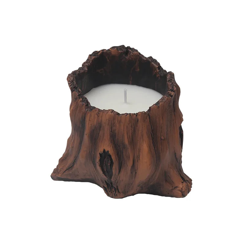 Retro Imitation Antique Simple Ceramic Household Aromatherapy Candle Cup Candle Empty Cup Candlestick Decoration Wax Container Oasis Select