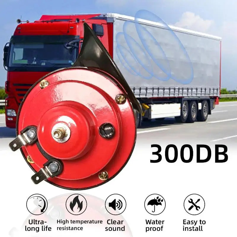 Universal 12V Super Loud Train Horn 300DB, Sealed For Protection Loudspeaker for Cars, Bikes, Trucks, Boats Oasis Select