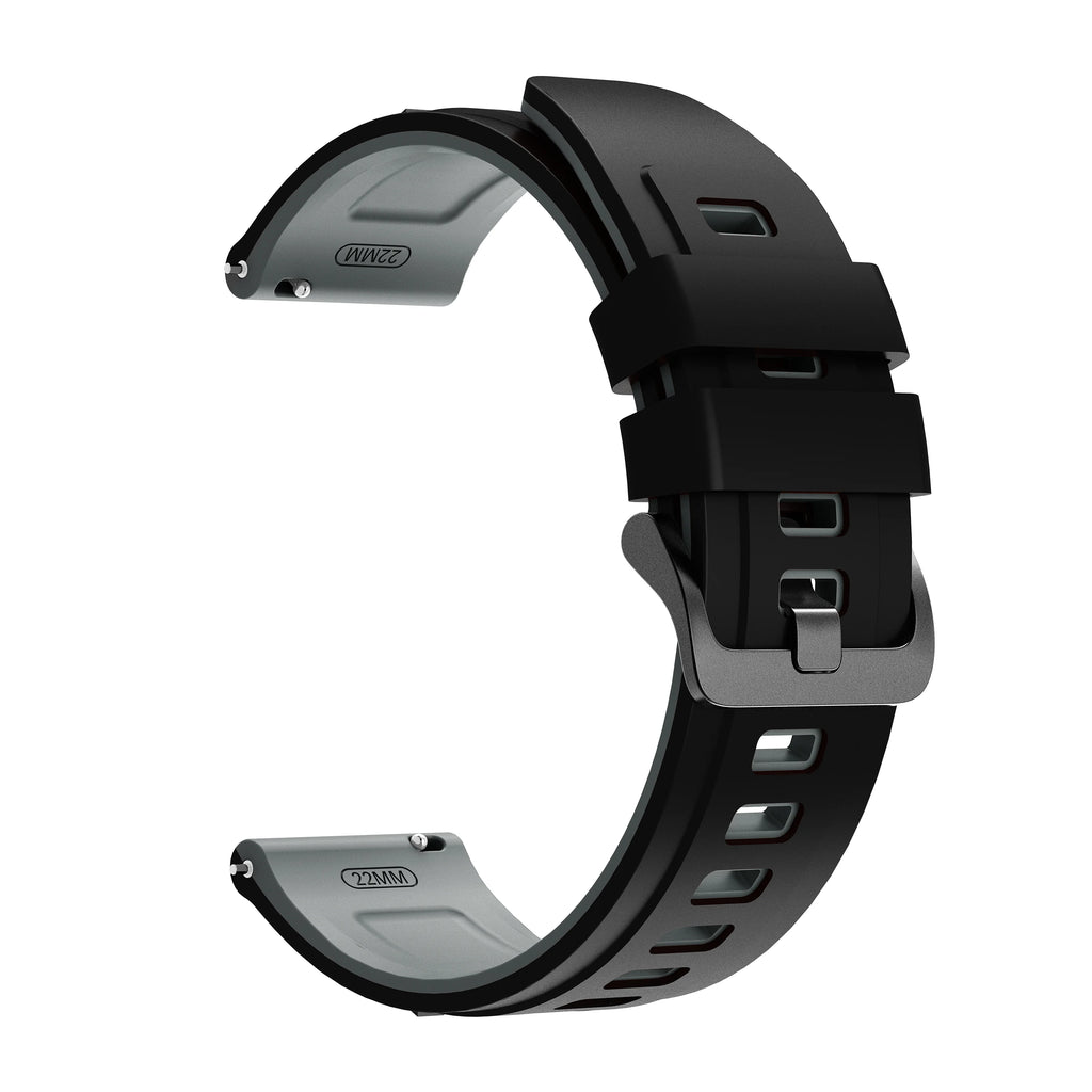 22mm Silicone Watch Band for Garmin 955 945 965 Instinct 1 2 Silicone Watch Band Oasis Select Black Grey 22mm