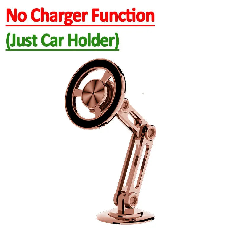 Magnetic Wireless Car Charger Phone Fast Car Charing Air Vent Mount Station For Iphone 15 14 13 12 Pro Max Magnet Phone Holder Oasis Select No Charger Rose