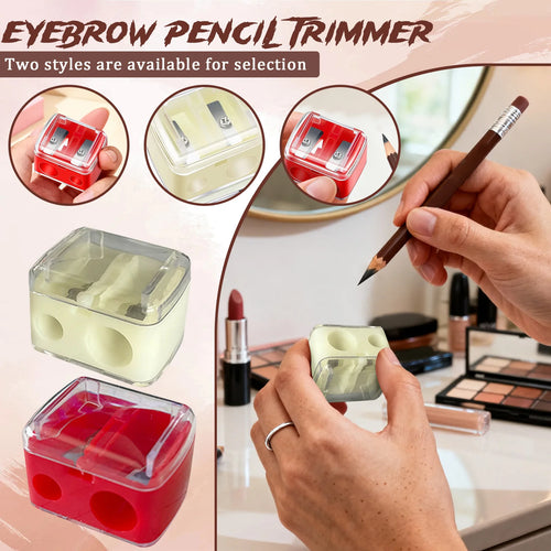 2-in-1 Double Hole Makeup Pencil Sharpener – Eyebrow & Liner Makeup Pencil Sharpener Oasis Select