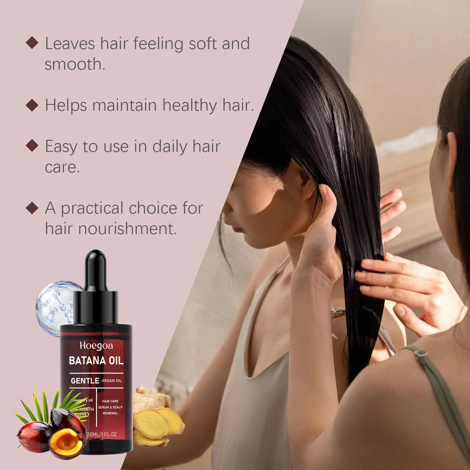 HOEGOA Batana Essential Oil – Nourishing Hair Treatment 30ml