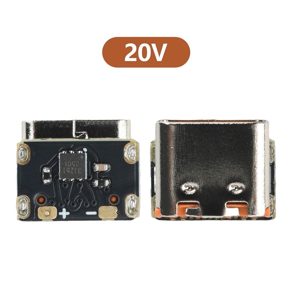 Mini Fast Charging Module PD QC Trigger 9V 12V 15V 20V Fixed Output for Smartphones Tablets In-Car Devices Universal Compatibili Oasis Select 20V