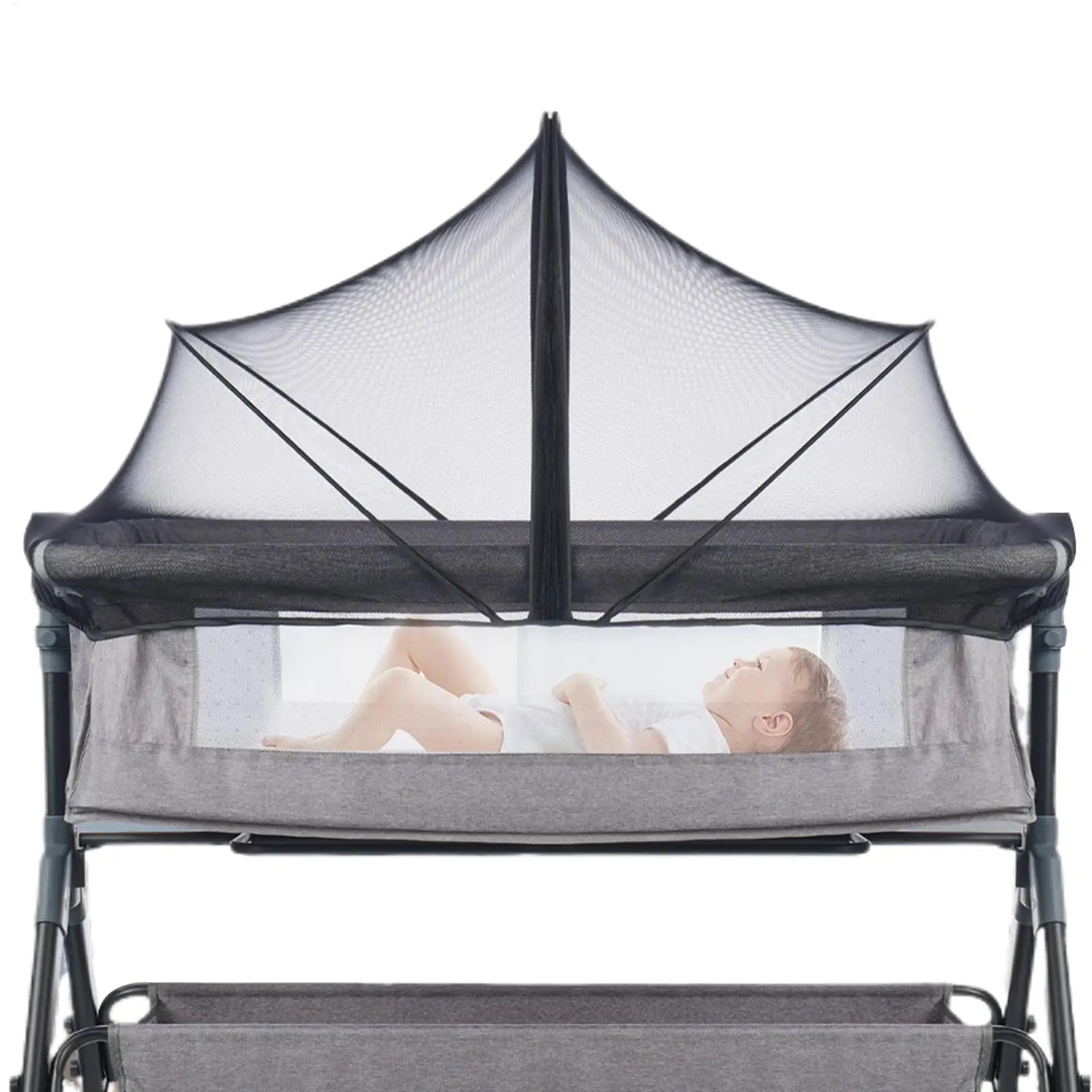 Bassinet Netting Cover Bassinet Cover Breathable Foldable Mesh Zipper Baby Mosquito Net Encrypted Bug Net Crib Protectors Oasis Select