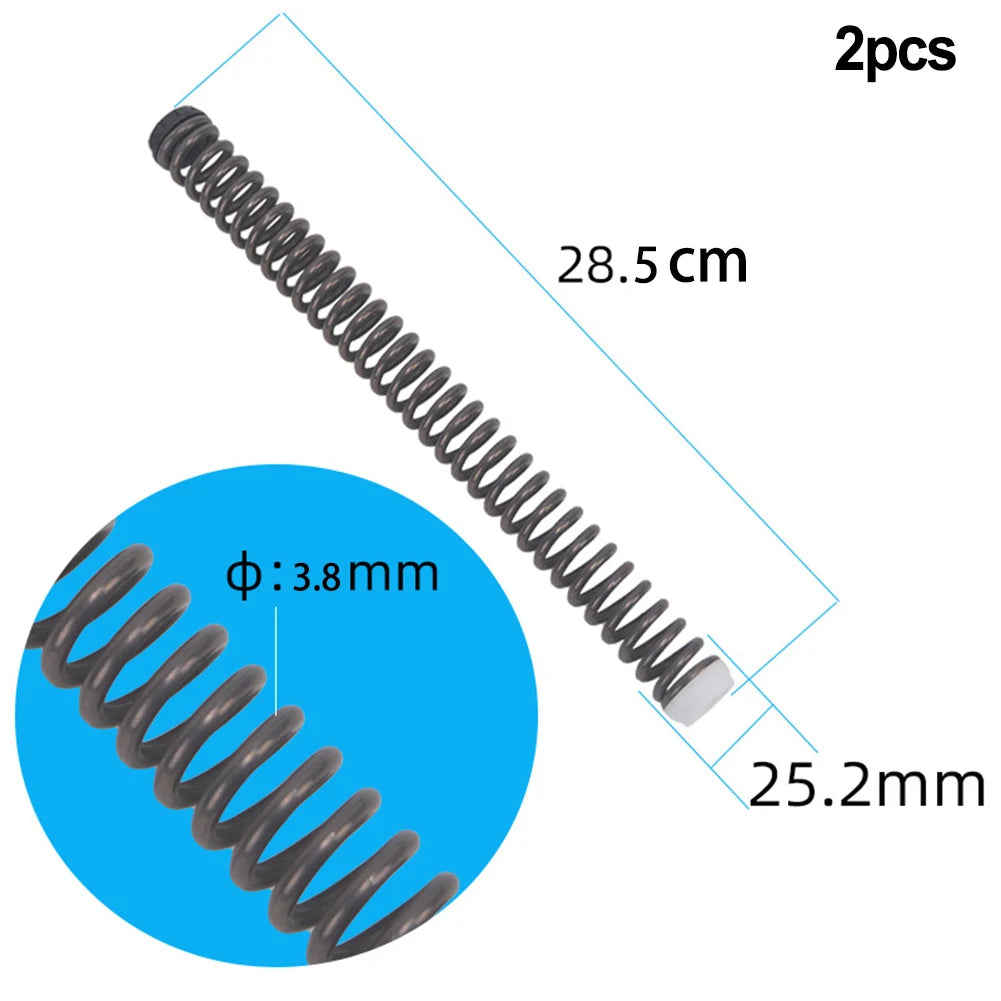 2pcs Bicycle Front Fork Shock Absorber Black Steel Spring Coil Spring For MTB Bike 224g/277g Multiple Sizes Bicycle Accessories Oasis Select B-25.2mm