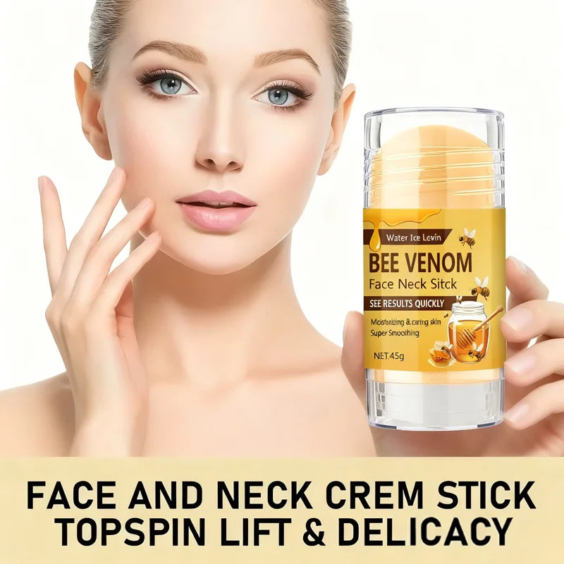 Bee Venom Face & Neck Firming Stick with Collagen & Vitamin C - Intense Moisturizing & Smoothing Anti-Aging Treatment Oasis Select
