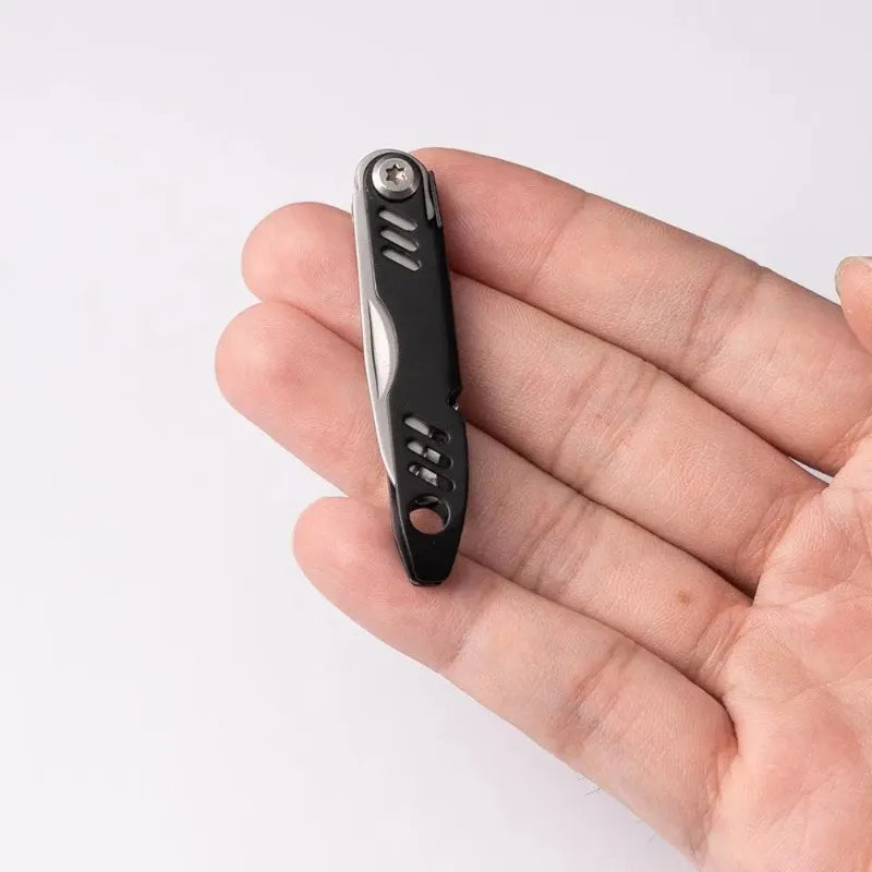 Mini Folding Multi Tool Pocket Utility Knife with Bottle Opener and Pry Bar for Everyday Carry Tasks SIM Ejector Tool Oasis Select