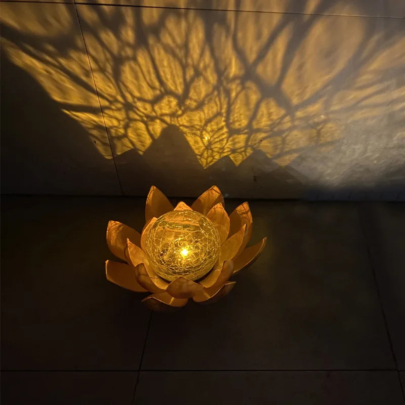 New Solar Garden Lamps, Outdoor Solar Lamps, Solar Lotus Lamps, and Garden Crack Decorative Lamps Oasis Select