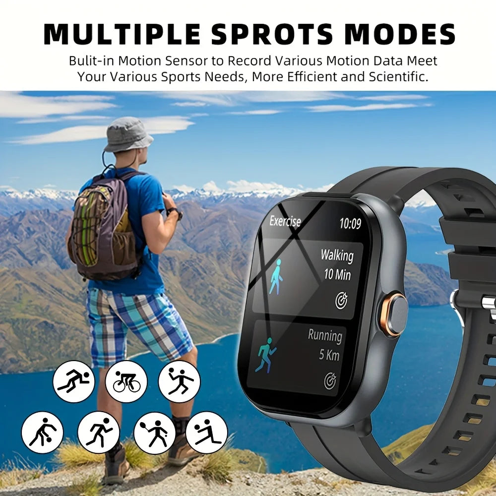 ERUN Smartwatch 2.01" Touchscreen, Fitness & Call Reminder