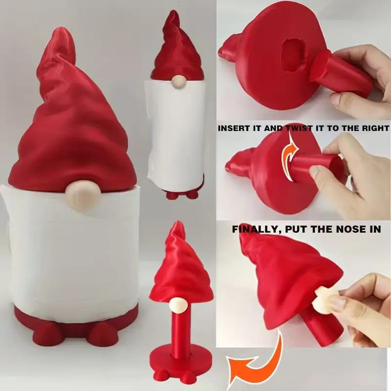 Plastic Tissue Holder Cute Christmas Decorative Tissue Holder Santa Claus Tissue Holder Easy To Assemble For Desktop Office Oasis Select