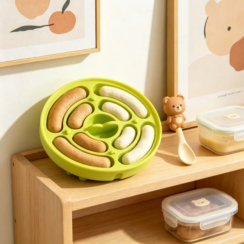 Food Grade Silicone Sausage Mold DIY Hot Dog & Steamed Sausage Mold for Baby Food Supplement Household Baking Tool Oasis Select