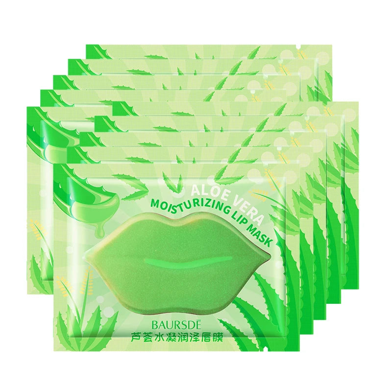 Collagen Nourishing Lip Mask – Hydrating Fruit Essence Patch Lip Mask Patch Oasis Select Aloe 10pcs