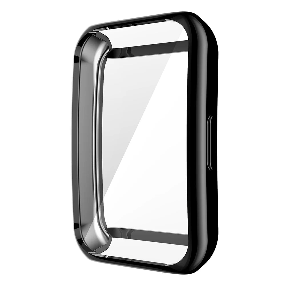 Edge Protective Shell Anti-Scratch PTPU Full Screen Protector Case rotective Bumper Shell for Huawei Band7/Honor Band6 Oasis Select Black China Mainland