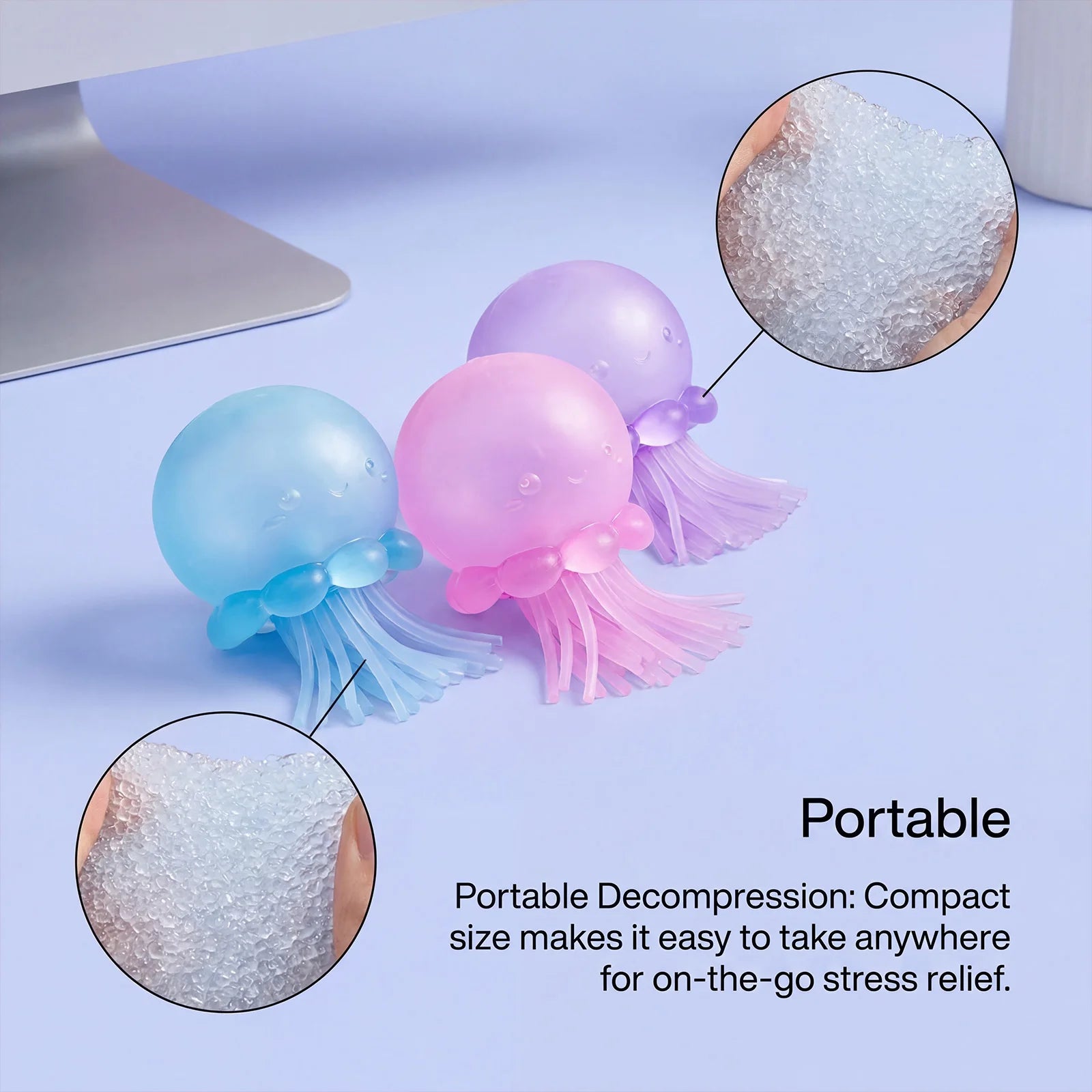 Jellyfish Squishy Stress Relief Squeeze Toy – Slow Rebound Squishy Fidget Toy Oasis Select