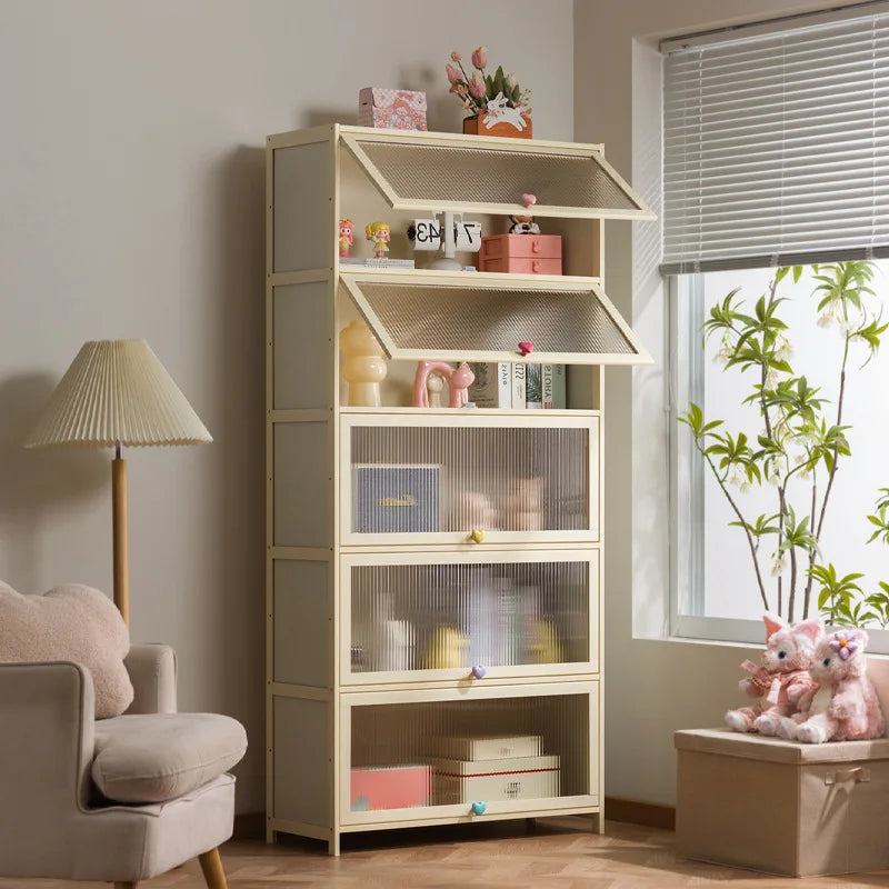 clamshell storage cabinet household living room multi-layer snacks dopamine chest bedroom bedside table storage cabinet Oasis Select