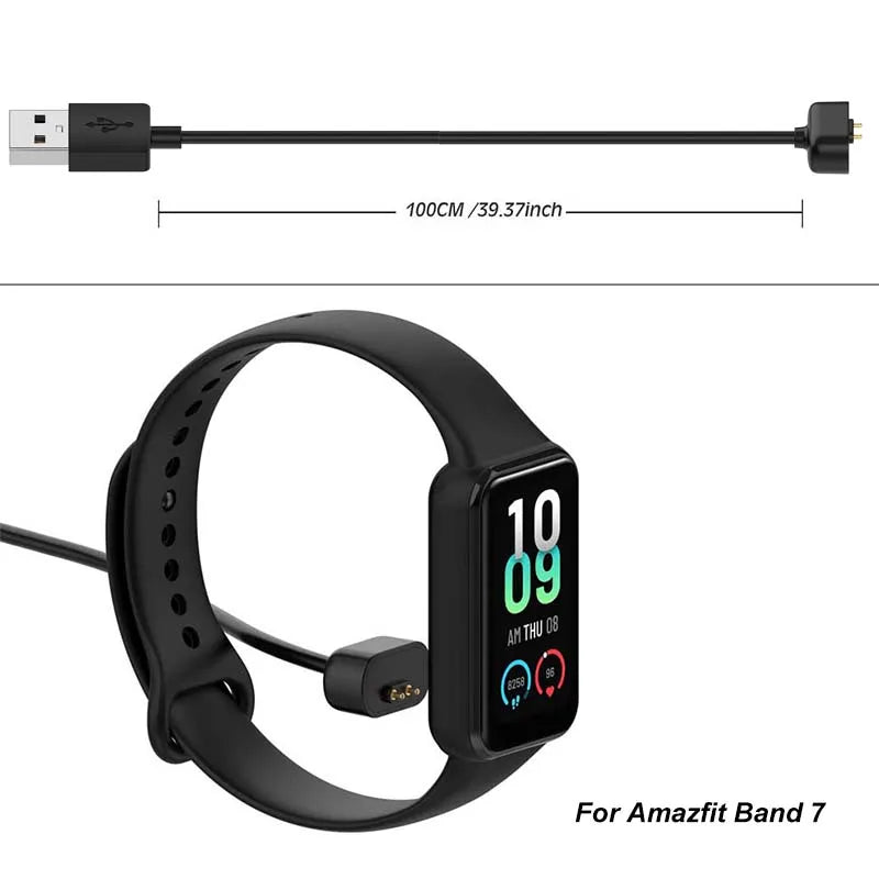 Amazfit Band 7 USB Replacement Charger – 3.3ft Cable Smartwatch Charger Oasis Select