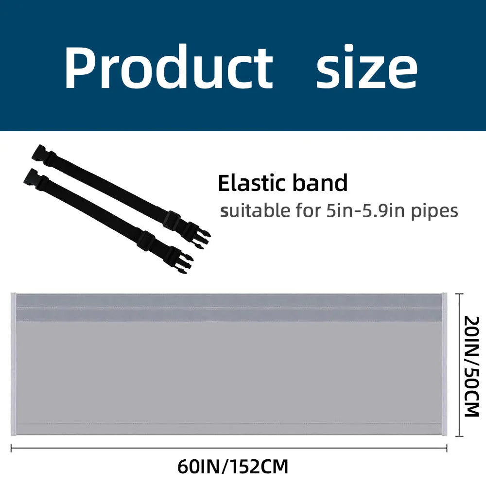 1pcs Air Conditioner Hose Cover Portable Exhaust Pipe Protector Waterproof Dustproof Heat Insulation Wrap for AC Vent Tube Oasis Select Gray