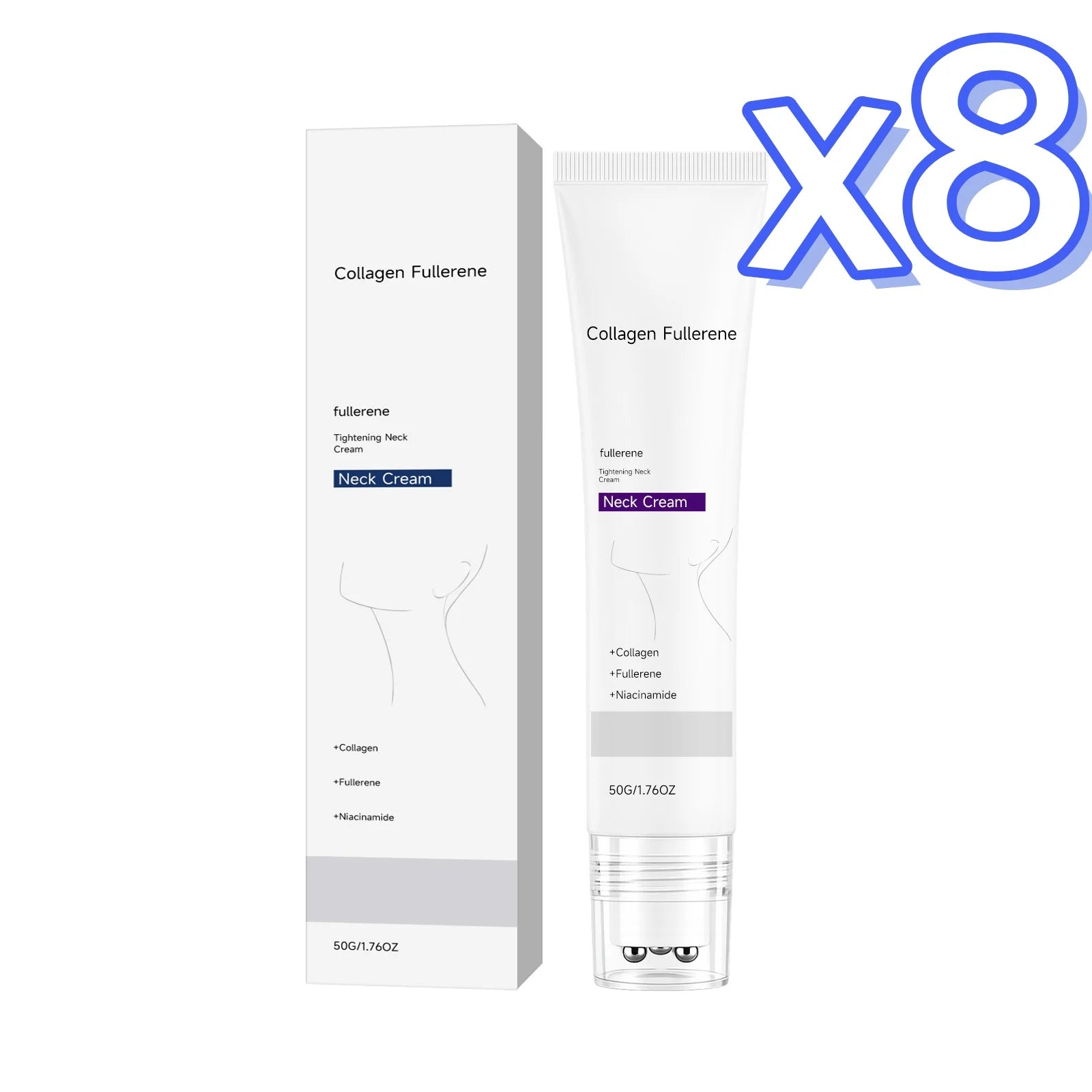 Collagen Neck Cream – Firming, Lifting & Wrinkle Reducer Neck Firming Cream Oasis Select 50g Boxed x 8pcs