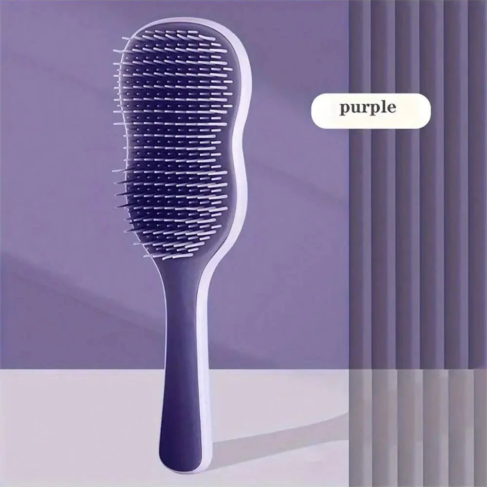 Massage Hair Comb Anti Detangling HairBrush Hair Styling Detangler Fast Blow Drying Curling Hair Brushes Comb Hairdressing Tools Oasis Select purple