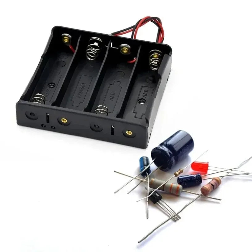 1/2/3/4 Slots Ports 1.5V AA Power Battery Storage Case Holder Storage Box DIY Leads Black Used for Repair Tools Oasis Select
