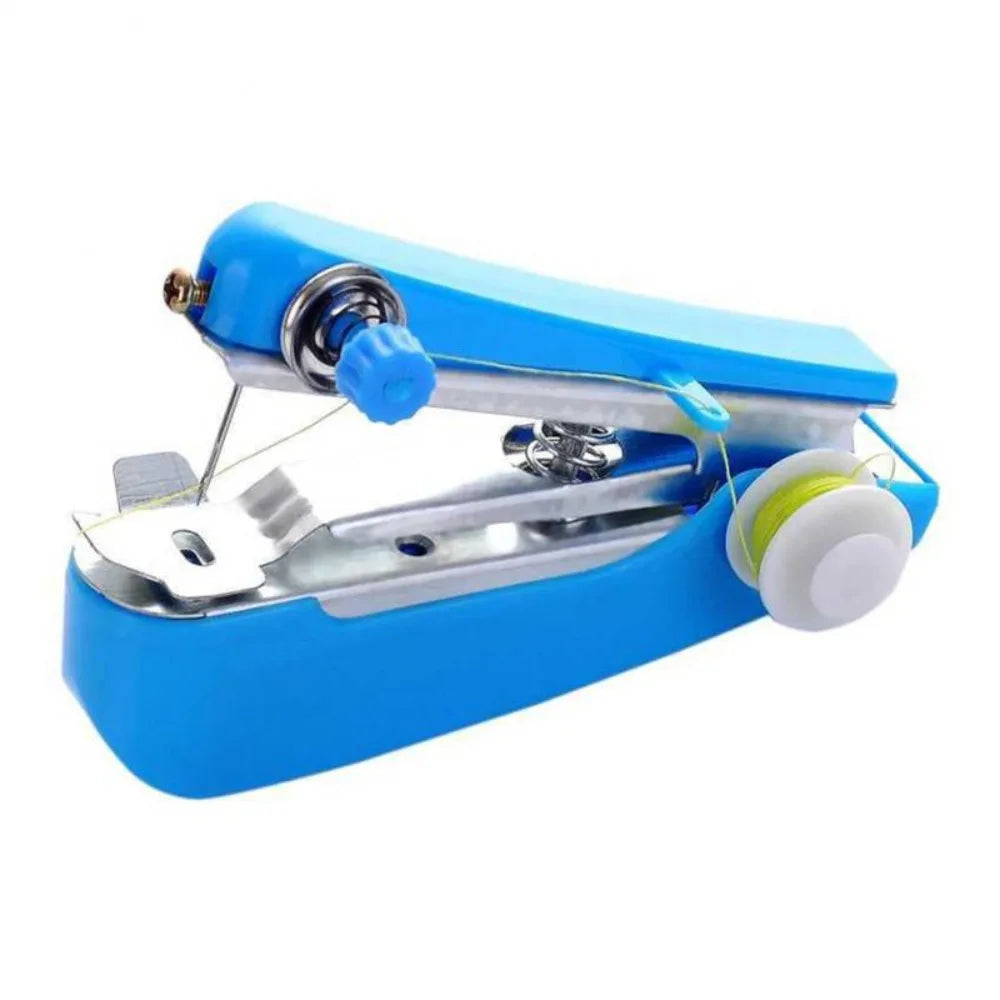 Mini Household Handheld Sewing Machine Pocket Outdoor Portable Sewing Machine Travel Small Sewing Machine for Outdoor Activities Oasis Select Blue