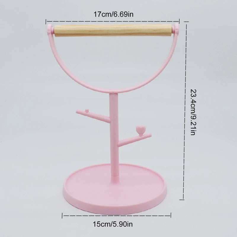 Cute Small Bird Perch Bird Play Stand Training Parrot Playstand Portable Bird Cage Toys for Cockatiels Conures Paraket Oasis Select