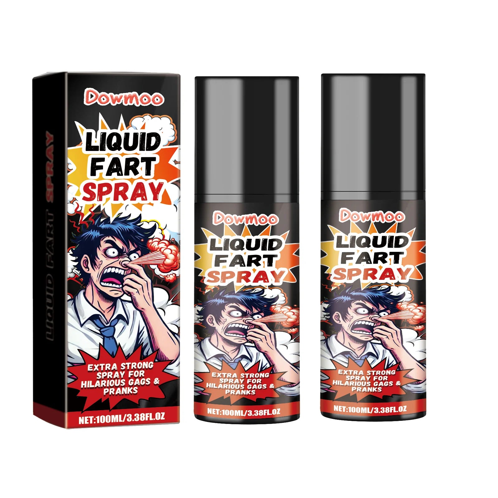 Extreme Stinky Prank Spray Fart Smell Gag Gift For April Fools Day Jokes Party Tricks Portable Funny Novelty Realistic Odor Oasis Select 2pcs