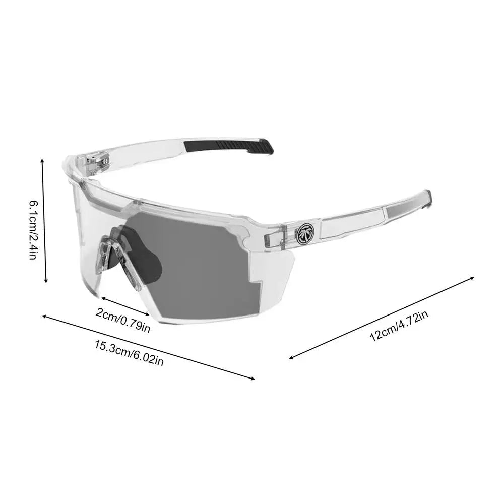 1pc New Outdoor Cycling Sunglasses Men Bike Glasses Sports Hiking Mountain Climbing Women Bicycle Glasses UV400 Goggles Oasis Select Gray