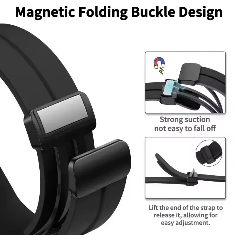 Silicone Watch Band 20mm/22mm – Xiaomi Samsung Huawei Strap Silicone Watch Band Oasis Select