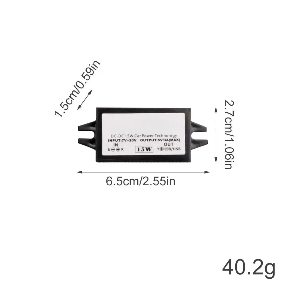 12V to 5V 2A 3A DC-DC Step Down Buck Converter Power Supply Module Mini USB Micro USB Male Female Type-C Adapter 24W 10W 15W Oasis Select