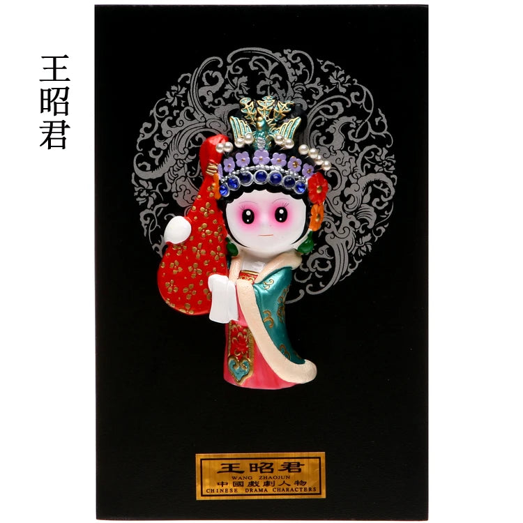 Peking Opera mask decoration Chinese style hot pot restaurant teahouse decoration Peking Opera mask relief pendant Oasis Select 15 20cm x 13cm