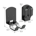 Wall Mounted Game Controller Bracket Base No Punching Easy Install Required Controller Storage Rack For Gaming Headset Bracket Oasis Select black