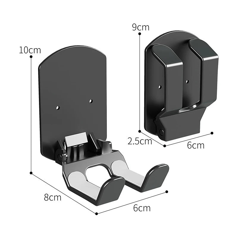 Wall Mounted Game Controller Bracket Base No Punching Easy Install Required Controller Storage Rack For Gaming Headset Bracket Oasis Select black