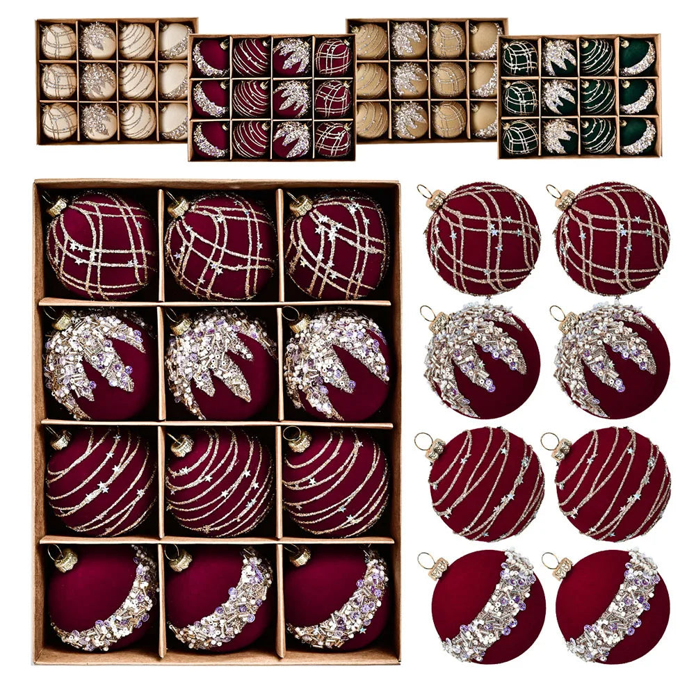 Ornaments For Christmas Christmas Party Decor Set Of Christmas Balls Set Of 12 Christmas Balls Wreath Making Supplies Oasis Select