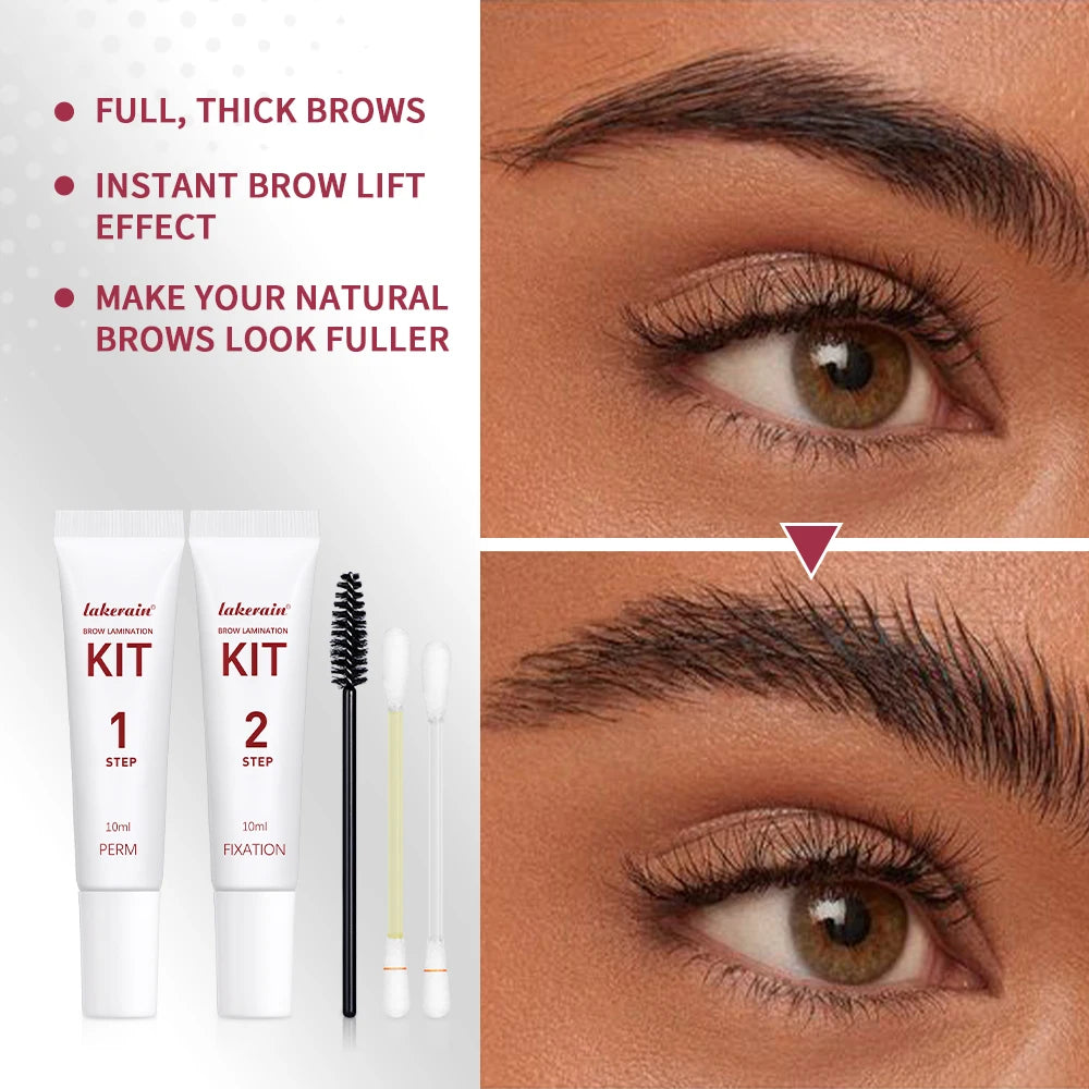 Brow Lamination Kit Semi-Permanent Full Thick Lamination Brows Lifting Perming Eyebrows Makeup Tools Salon & Home Easy Use Oasis Select