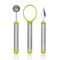 Stainless Steel Fruit Tool Set Watermelon Ball Scoop Apple Corer Remover Fruit Carving Knife Fruit Pulp Separator Tools Oasis Select 3pcs