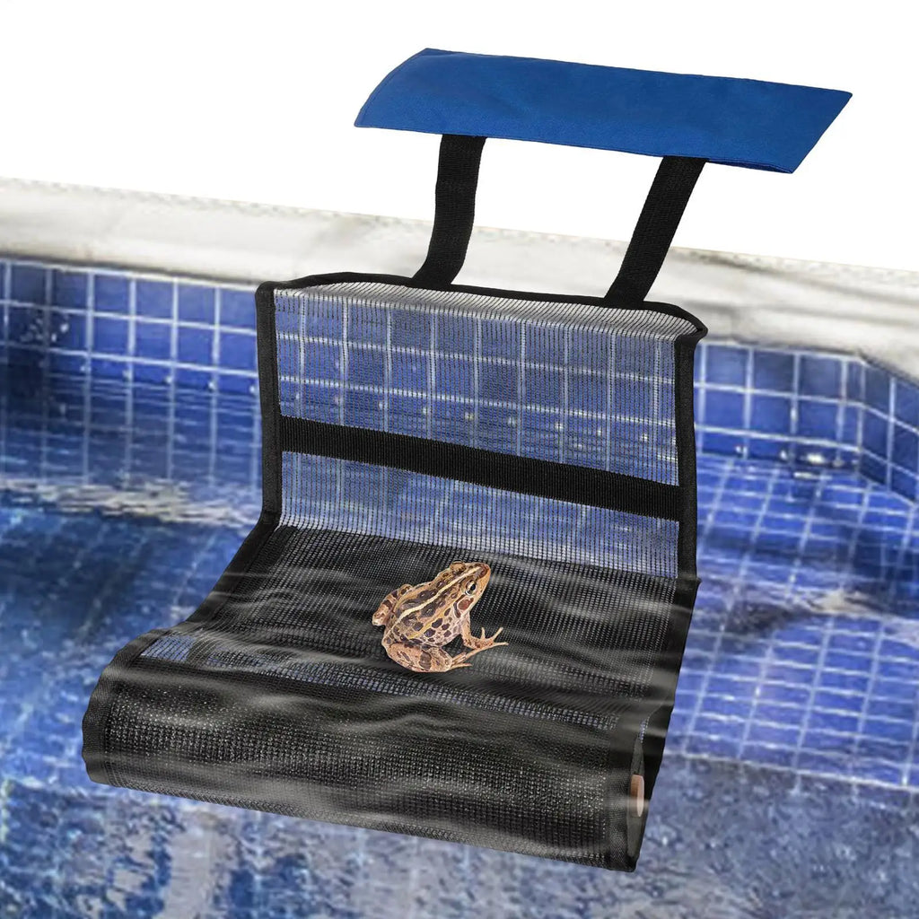 Animal Saving Escape Ramp Foldable Oxford Fabric Escape Ramp Blue Critter Escape Ramp Space Saving Animal Saver for Ponds Spas Oasis Select